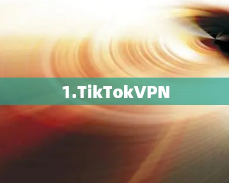 1.TikTokVPN 1.TikTokVPN