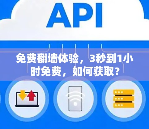 免费翻墙体验,3秒到1小时免费,如何获取?