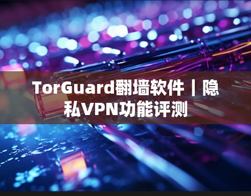 TorGuard<strong>翻墙软件</strong>|隐私VPN功能评测
