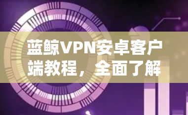 蓝鲸VPN安卓客户端教程，全面了解如何使用蓝鲸VPN